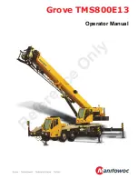 Preview for 5 page of Manitowoc Grove TMS800E13 Operator'S Manual