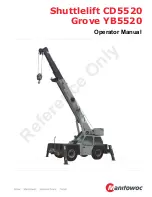 Manitowoc Grove YB5520 Operator'S Manual preview