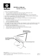 Manitowoc ICE DEFLECTOR K00382 Installation Instructions preview