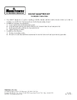 Manitowoc K00127 Installation Instructions preview