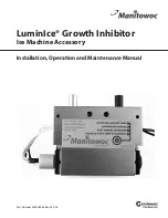 Preview for 1 page of Manitowoc K00440 Installation, Operation And Maintenance Manual