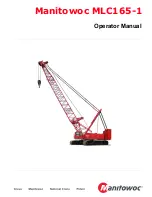 Manitowoc MLC165-1 Operator'S Manual preview