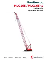 Manitowoc MLC165 Operator'S Manual preview