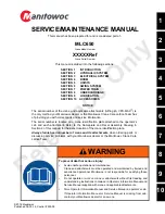 Preview for 3 page of Manitowoc MLC650 Service Maintenance Manual