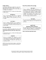 Preview for 2 page of Manitowoc Multiplex MII-302 Installation, Use & Care Manual