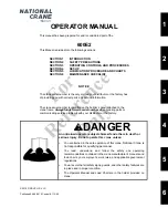 Preview for 3 page of Manitowoc National Crane 600E-2 Operator'S Manual