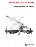 Preview for 1 page of Manitowoc National Crane 800D Operator'S And Service Manual