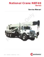 Preview for 1 page of Manitowoc National Crane NBT40 Series Service Manual