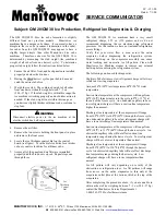 Preview for 1 page of Manitowoc QM 20 Manual