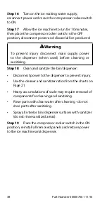 Предварительный просмотр 38 страницы Manitowoc RF0300 Technician'S Handbook