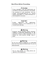 Preview for 5 page of Manitowoc RF1200W Technician'S Handbook