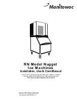 Manitowoc RN Nugget Installation, Use & Care Manual предпросмотр