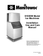 Manitowoc S1000M Installation Use And Care Manual preview