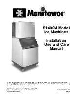 Manitowoc S1400M Installation Use And Care Manual preview