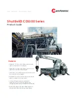 Manitowoc Shuttlelift CD3300 Series Product Manual preview