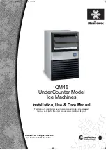 Preview for 1 page of Manitowoc UnderCounter QM45 Installation, Use & Care Manual