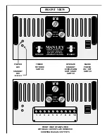 Предварительный просмотр 8 страницы Manley 200 WATT MONOBLOCK AMPLIFIER Owner'S Manual