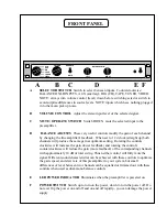 Предварительный просмотр 6 страницы Manley CONTROL MASTER Owner'S Manual