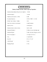 Preview for 12 page of Manley Enhanced Pultec Mid Frequency Equalizer Owner'S Manual