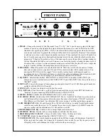 Предварительный просмотр 11 страницы Manley MIC EQ 500 COMBO Owner'S Manual