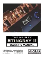 Предварительный просмотр 1 страницы Manley Stingray II Owner'S Manual