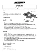 Preview for 2 page of Mannesmann 009-T1000 Usage Instructions