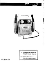 Mannesmann Jump Start/Air Compressor Instruction Manual preview