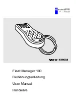 Mannesmann VDO KIENZLE Fleet Manager 100 User Manual preview