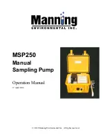 Preview for 1 page of Manning MSP250 Operation Manual