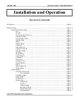 Предварительный просмотр 9 страницы Manning YB8 Operating And Instruction Manual