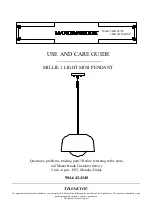 MANOR BROOK MB 00730 Use And Care Manual preview