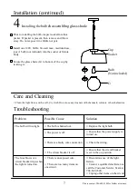 Предварительный просмотр 7 страницы MANOR BROOK MB 00730 Use And Care Manual