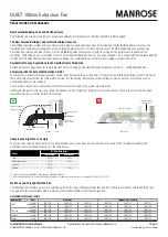 Preview for 2 page of Manrose FAN7183 Quick Start Manual