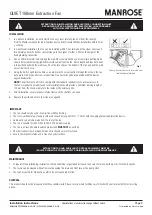 Preview for 3 page of Manrose FAN7183 Quick Start Manual