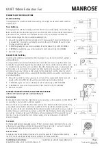 Preview for 4 page of Manrose FAN7183 Quick Start Manual