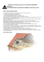 Preview for 2 page of Manrose MANI3000N Installation And Wiring Instructions