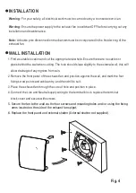 Preview for 4 page of Manrose MRUF150WH Installation And Wiring Instructions