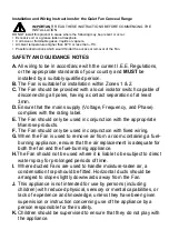 Preview for 2 page of Manrose Quiet Fan Conceal X5 S Installation And Wiring Instructions