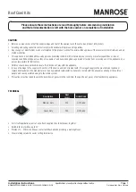 Preview for 1 page of Manrose Roof Cowl Kits Manual