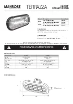 Предварительный просмотр 1 страницы Manrose TERRAZZA 2000W Manual