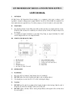 Manson Engineering Industrial EP-907 User Manual preview