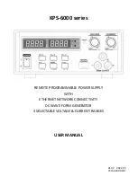 Manson Engineering Industrial KPS-6000 Series User Manual предпросмотр