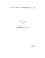 Предварительный просмотр 1 страницы Manson Engineering Industrial NRP-3630 Service Manual