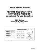 Manson Engineering Industrial SDP Series User Manual предпросмотр