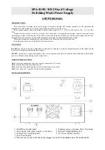 Предварительный просмотр 1 страницы Manson Engineering Industrial SPA-8150 User Manual