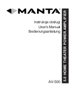 Preview for 1 page of Manta AV-500 User Manual