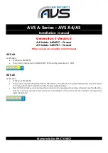 Preview for 1 page of Manta AVS 4406037 Installation Manual