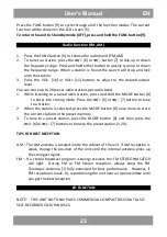 Preview for 23 page of Manta BBX003 User Manual