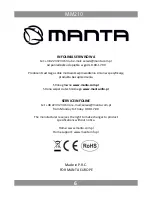 Preview for 6 page of Manta Chilli MM210 User Manual