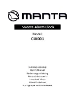 Manta CLK001 User Manual предпросмотр